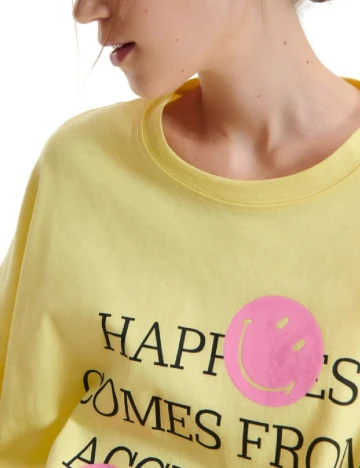 Tricou Reserved, galben
