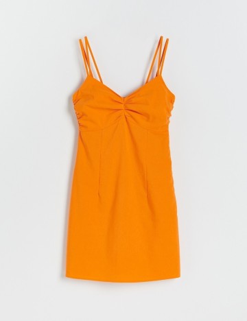 Rochie scurta Reserved, portocaliu, L