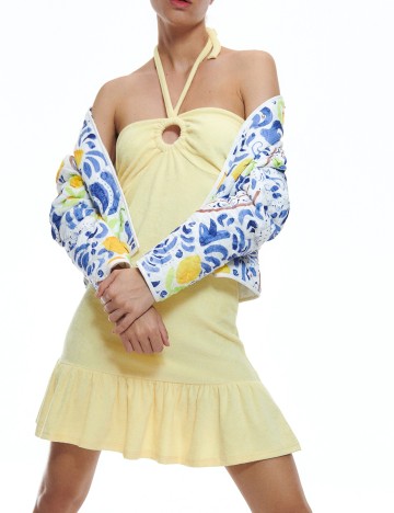 Rochie scurta Reserved, galben, S