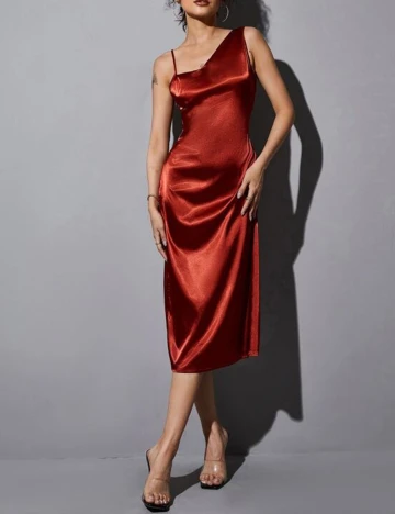 Rochie Medie SHEIN, rosu, L