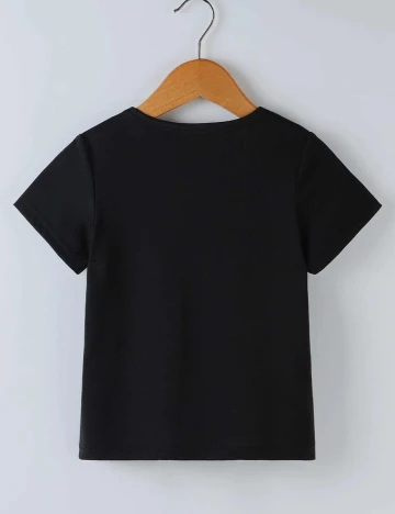 Tricou Shein Kids, negru, 7-8 ANI