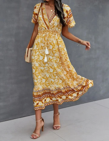 Rochie medie SHEIN, portocaliu, M