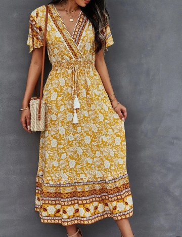 Rochie medie SHEIN, portocaliu, M