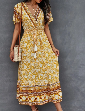 Rochie medie SHEIN, portocaliu, M