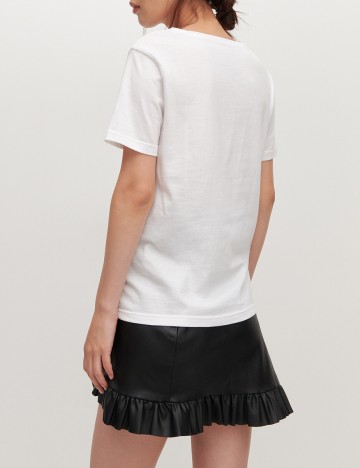 Tricou Reserved, alb, M