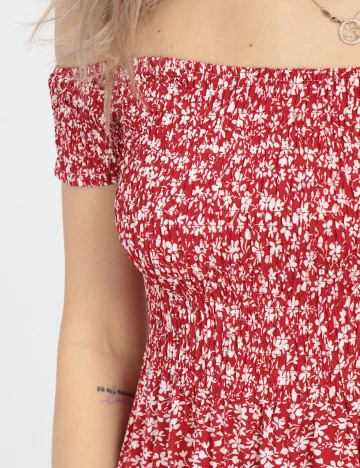 Rochie scurta SHEIN, rosu, XS