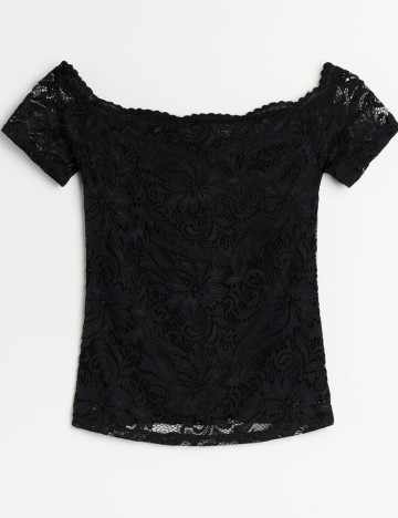 Tricou Reserved, negru, XS