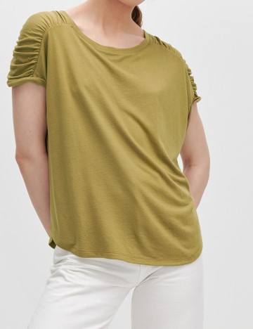 Tricou Reserved, kaki, XL