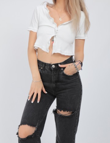 Top SHEIN, alb, M