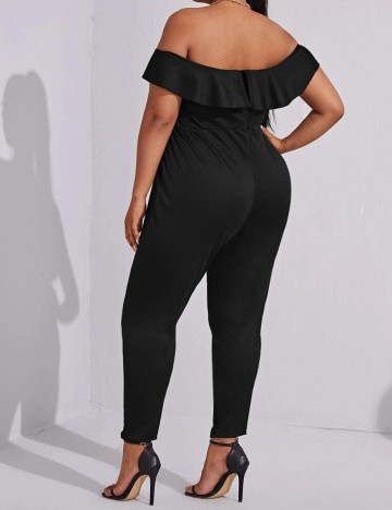 Salopeta SHEIN CURVE, negru, 2XL
