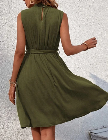 Rochie scurta SHEIN, verde, S Verde