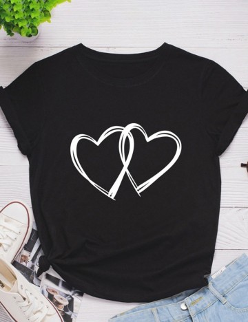 Tricou SHEIN, negru, M