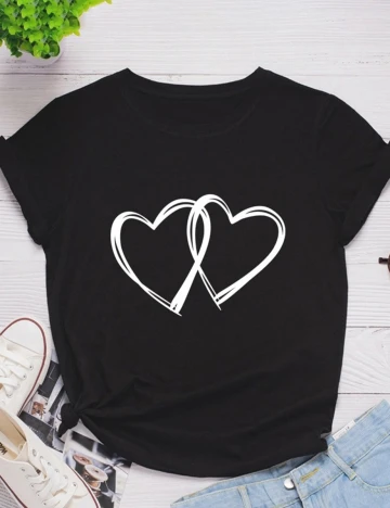 Tricou SHEIN, negru, M Negru