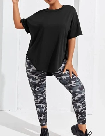 Tricou SHEIN CURVE, negru, 0 XL