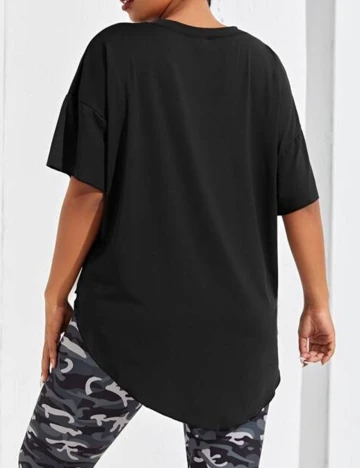 Tricou SHEIN CURVE, negru, 0 XL