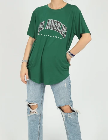Tricou SHEIN, verde, S