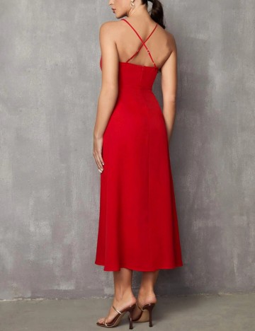 Rochie medie SHEIN, rosu, S