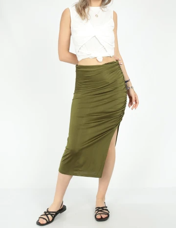 Fusta SHEIN, verde, L