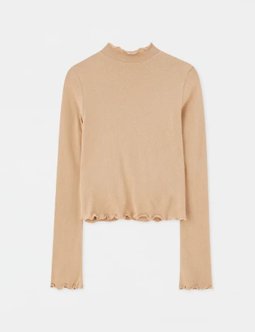 Bluza Pull&Bear, maro deschis, L