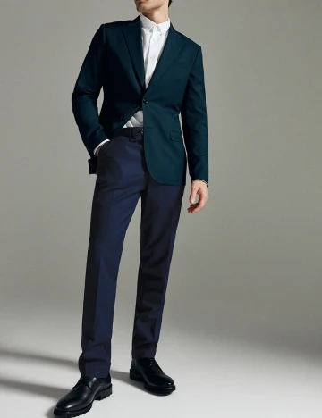 Pantaloni Reserved, bleumarin, 48