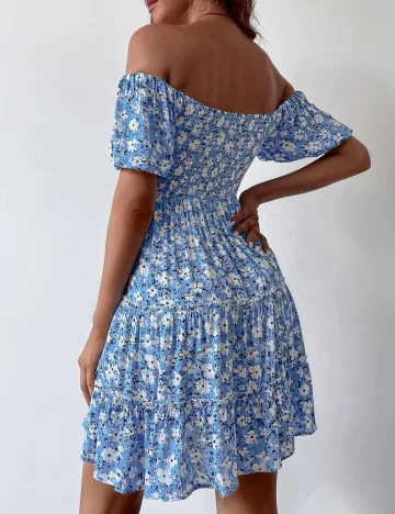 Rochie scurta SHEIN, albastru, XS