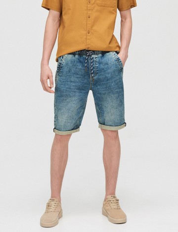
						Pantaloni Scurti CROPP, albastru, 28