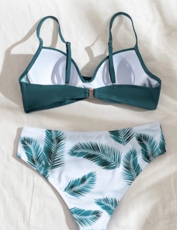 Costum de baie SHEIN, turcoaz, L