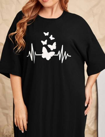 Rochie lunga SHEIN CURVE, negru, 0 XL
