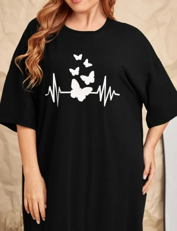 Rochie lunga SHEIN CURVE, negru, 0 XL