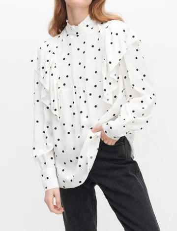 Bluza Reserved, alb, 44 Alb