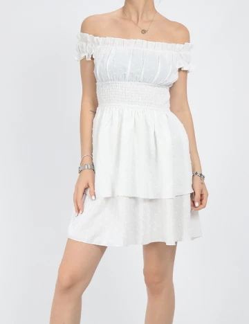 Rochie scurta SHEIN, alb, XS