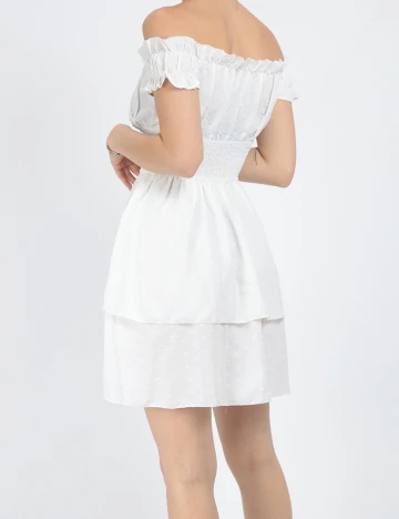 Rochie scurta SHEIN, alb, XS