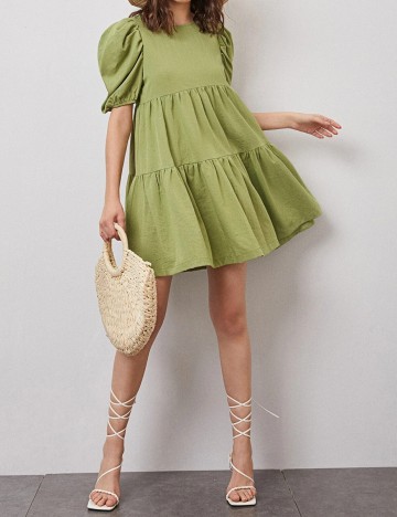 Rochie scurta SHEIN, verde, XL