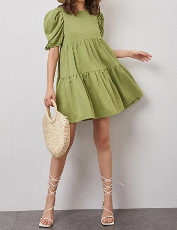 Rochie scurta SHEIN, verde, XL Verde