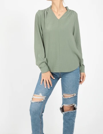 Bluza Reserved, verde, 34