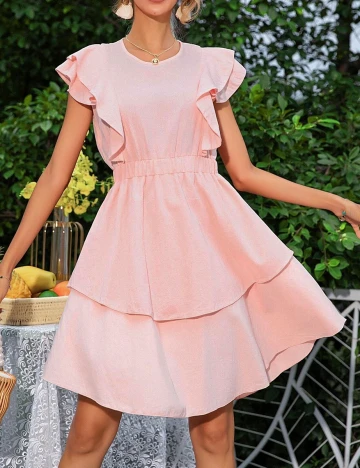 Rochie scurta SHEIN, roz, M