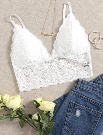 Top SHEIN, alb, M Alb