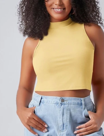 Top SHEIN CURVE, galben, 2XL