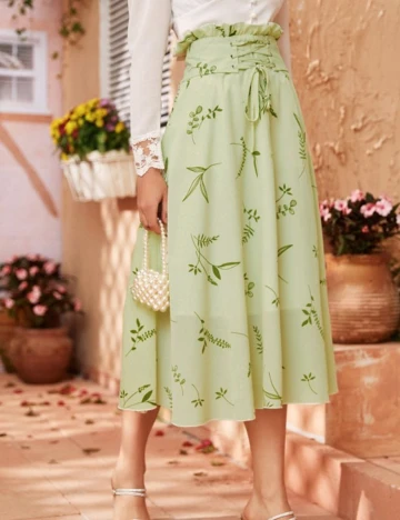 Fusta SHEIN, verde, S