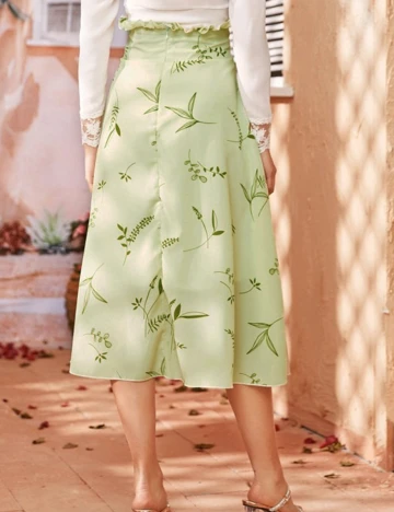 Fusta SHEIN, verde, S
