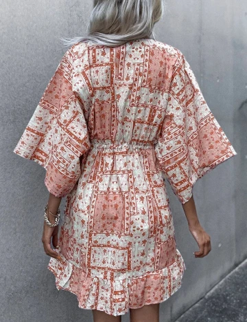 Rochie scurta SHEIN, caramiziu, S