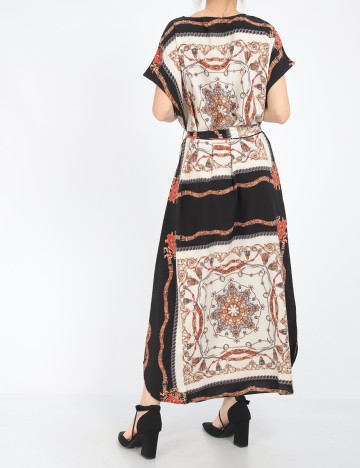 Rochie lunga SHEIN, crem/negru, S