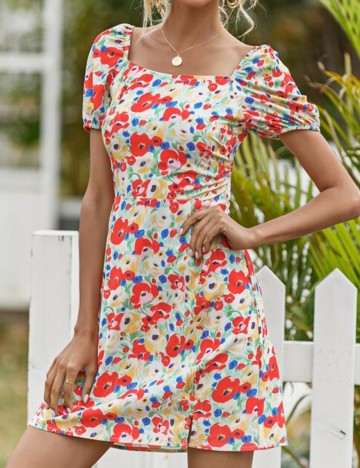 Rochie scurta SHEIN, mix culori, S