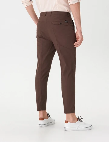 Pantaloni House Brand, maro, S