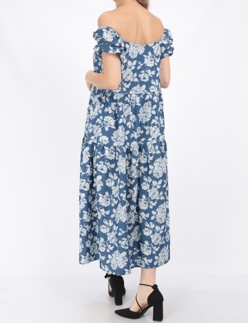 Rochie medie SHEIN, albastru, S