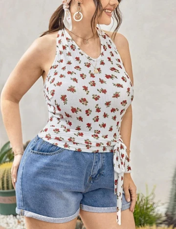 Maiou SHEIN CURVE, alb, 4XL Alb