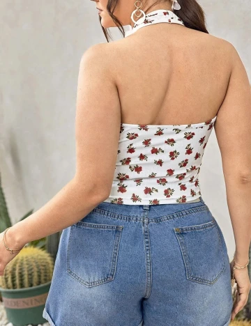 Maiou SHEIN CURVE, alb, 4XL Alb