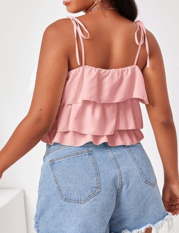 Top SHEIN CURVE, roz, 4XL