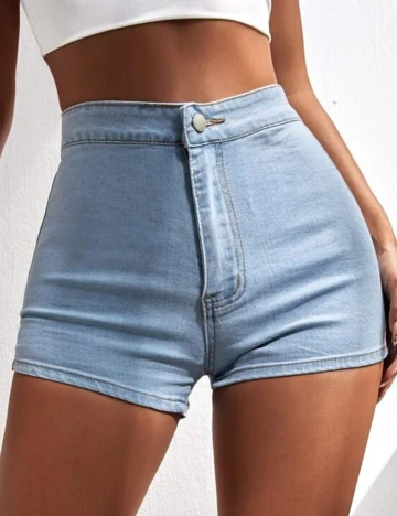 Pantaloni scurti SHEIN, albastru, XS