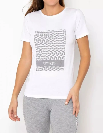 Tricou Antigel, alb, L